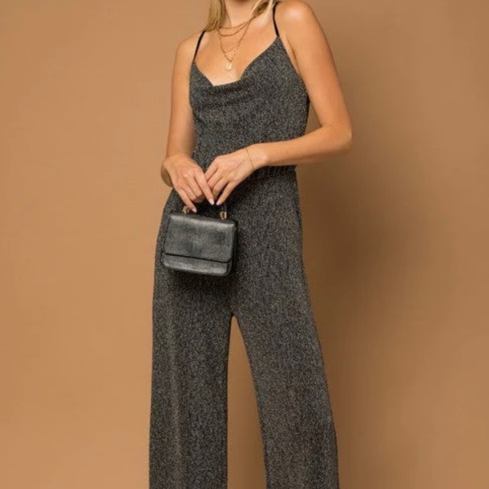 Sincerely Jules black sequin Jumpsuit